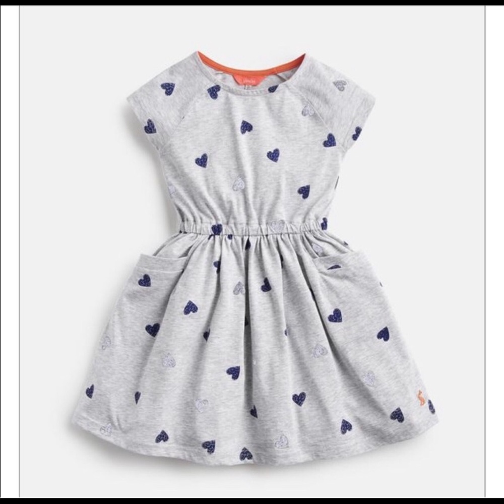 Joules Jude heart raglan sleeve dress